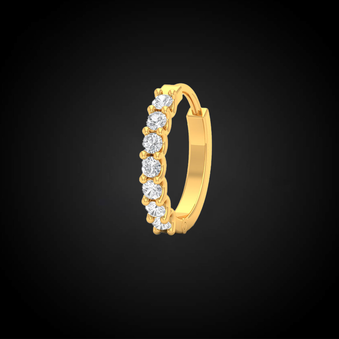 Italian Diamond Luxury Hoop Fashion Nose Ring